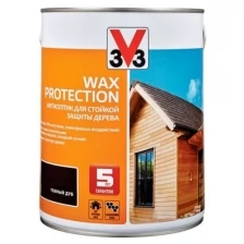 Алкидный антисептик для дерева с добавлением воска WAX PROTECTION полуглянец Белый 9л