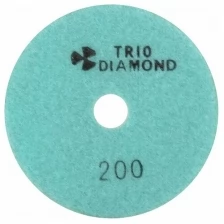 Алмазный гибкий шлифовальный круг "Черепашка" D100 № 200 Trio Diamond 340200