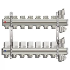 Коллекторная группа Tim KB007 для радиаторного отопления 1", 7 выходов 3/4