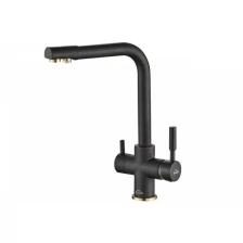 Смеситель для кухни ZorG Steel Hammer SH 552 BLACK BR под фильтр