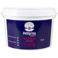 Краска фасадная Pelligrina Paint, акриловая, белоснежная, 3 кг