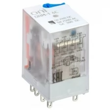 Реле интерфейсное ORM-1 4C 24В DC с LED и тест. кнопкой ONI ORM-1-4C-DC24V-L-B