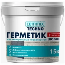 Герметик шовный для минеральных поверхностей Cemmix, акриловый, 15 кг, белый