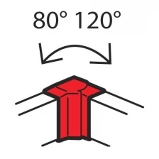 Legrand (Легранд) Внутренний изменяемый угол от 80° до 120° для кабель-каналов Metra 85x50 638021